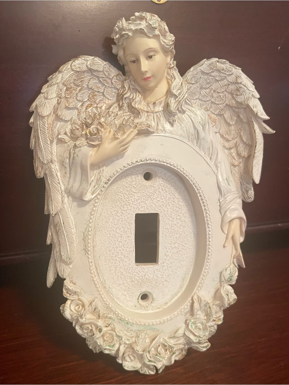 Angel Wall Accent Light Switch Cover - White